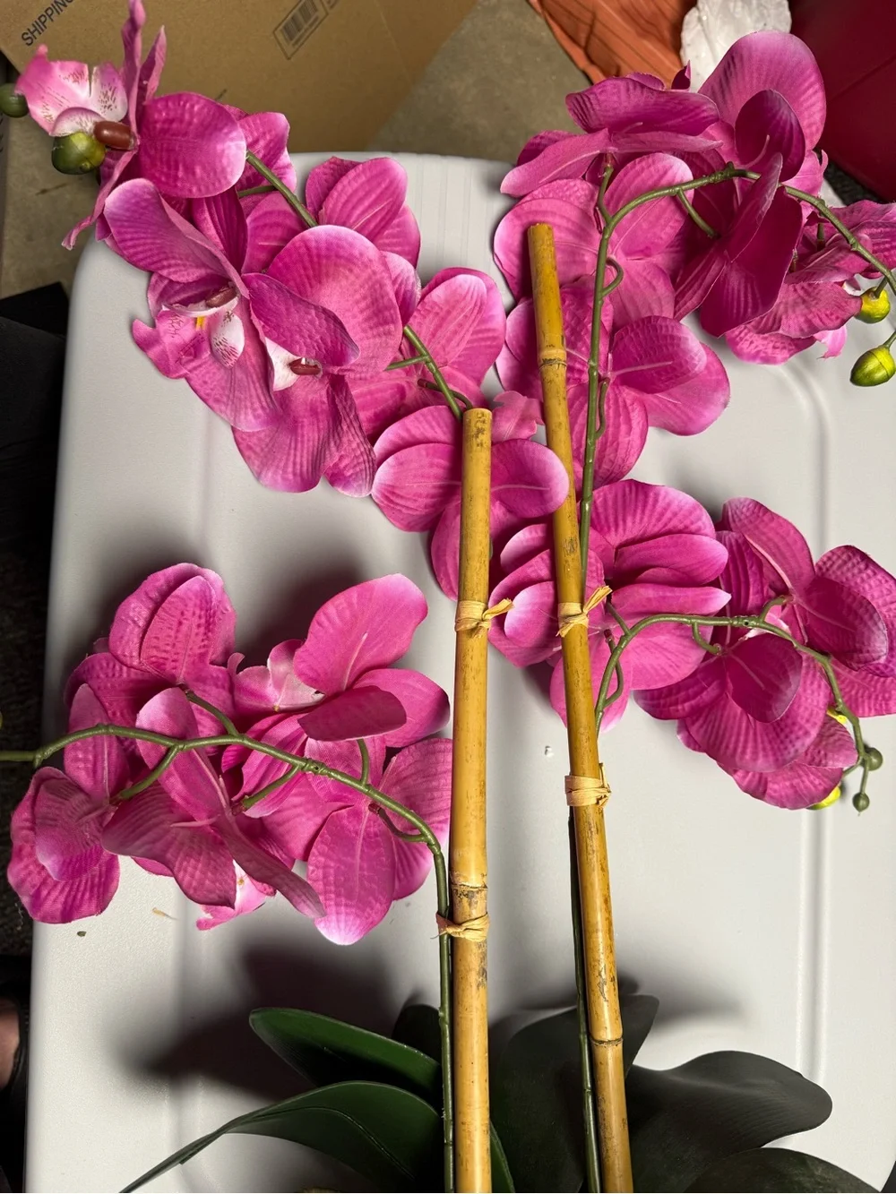 Beautiful faux orchid plant